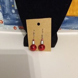 Elegant Red Drop Earrings